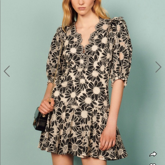 Super cute Authentic -Sandro -dress size 36. Used just once. - Picture 8 of 8